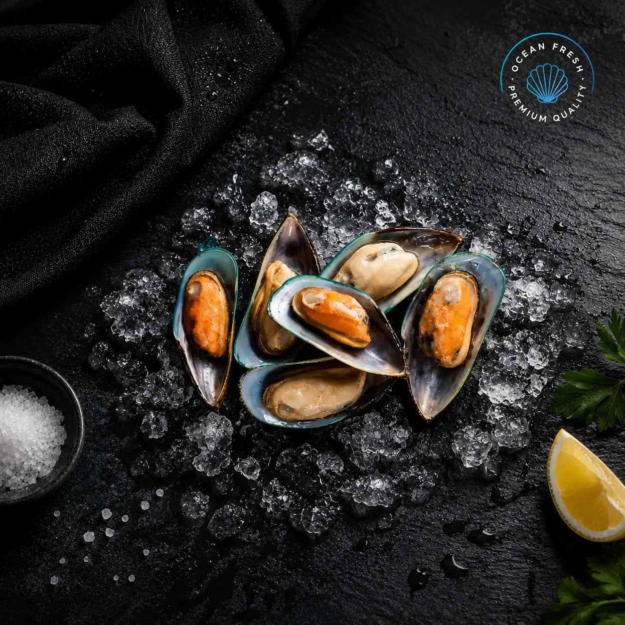 Frozen Half Shell Greenlip Mussels - Pearl Seafoods