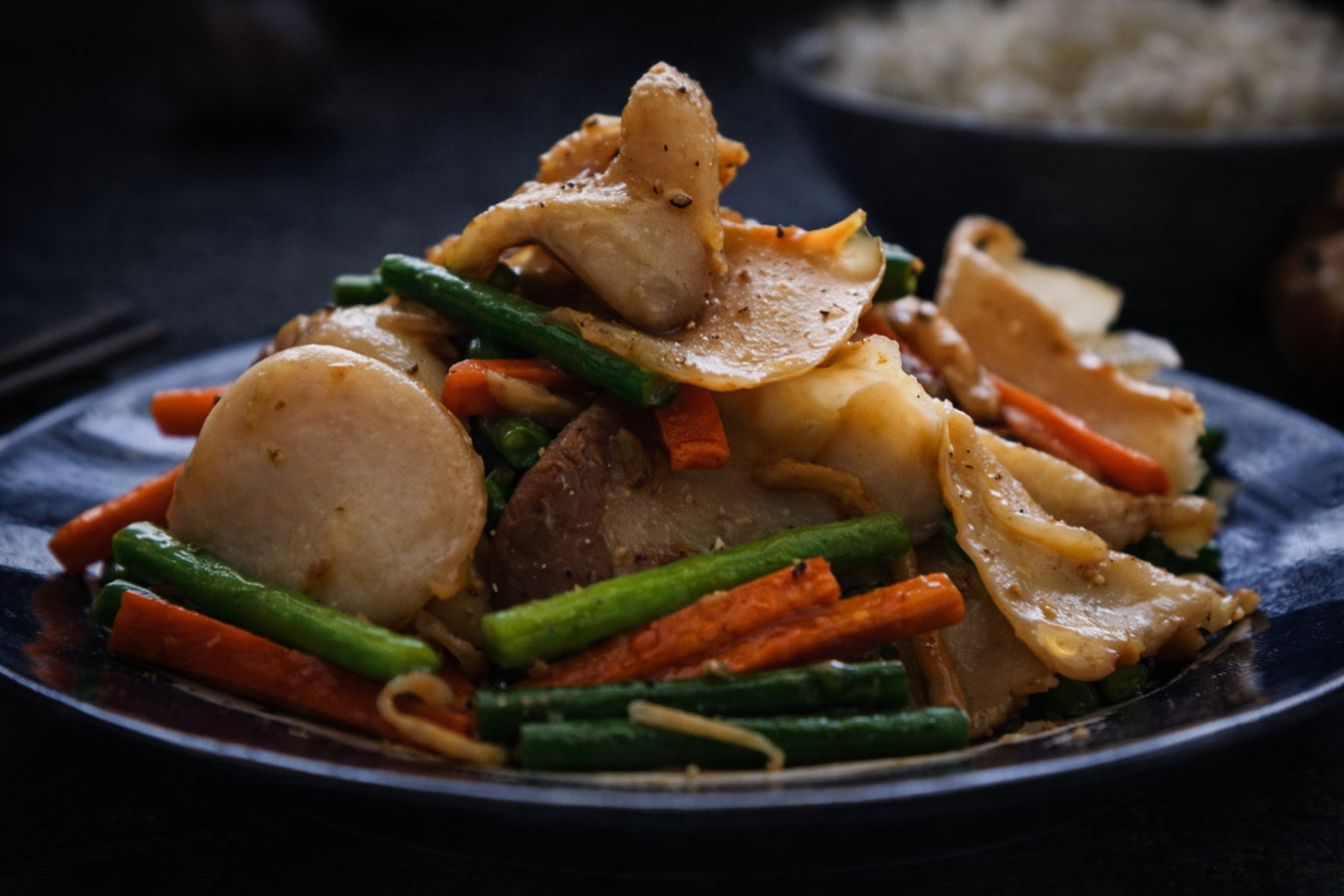 Blacklip Abalone Stir Fry
