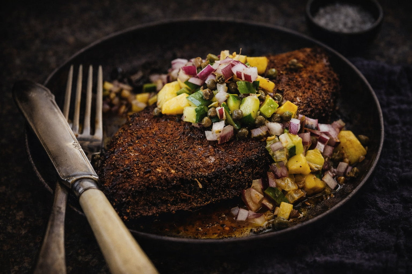 Cajun Crusted Blue Eye Cod