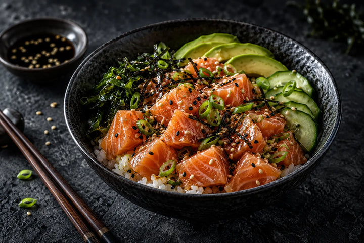 Classic Hawaiian Salmon Poke Bowl