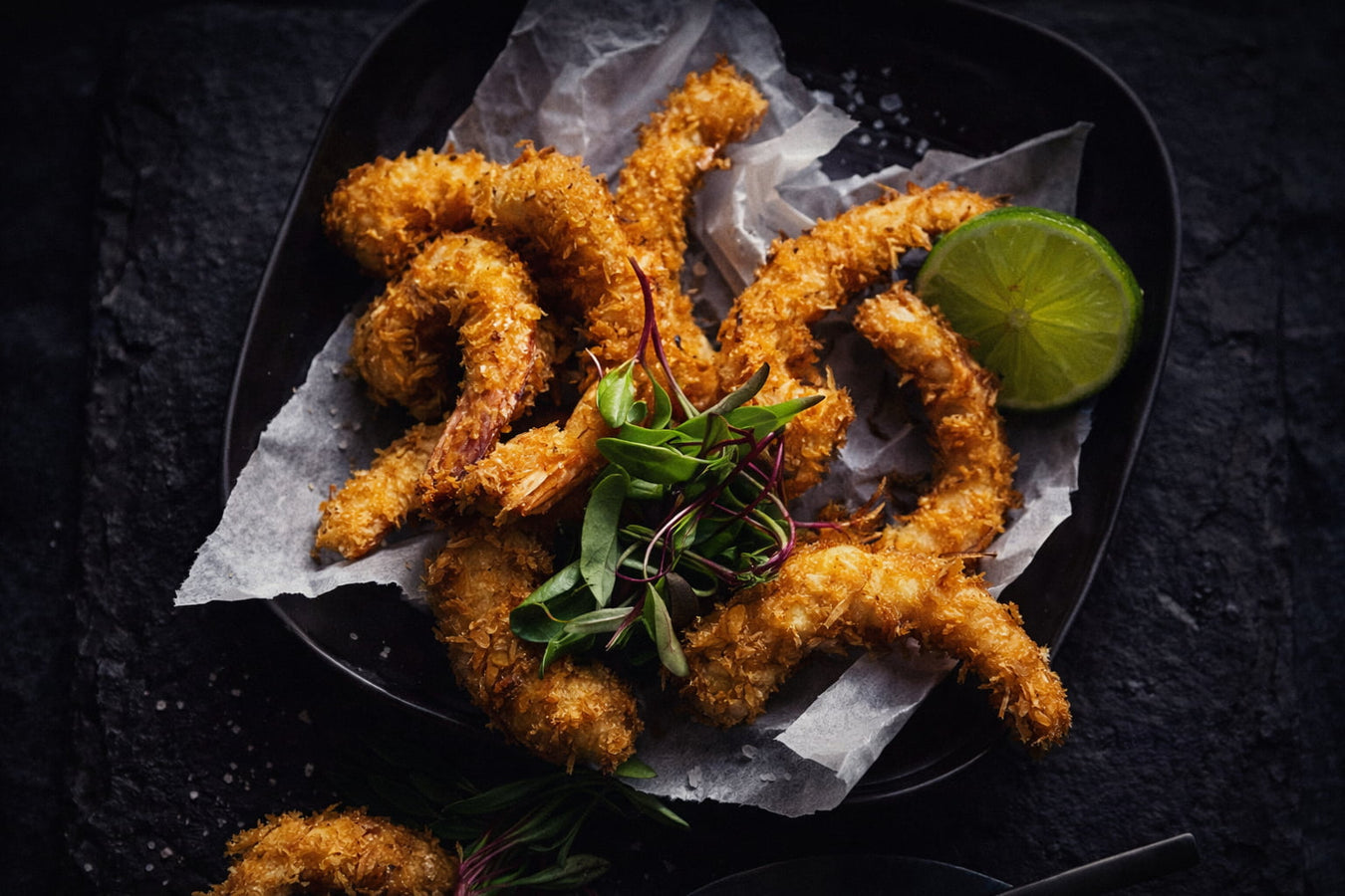 Coconut Crumbed Prawns With Lime Aioli