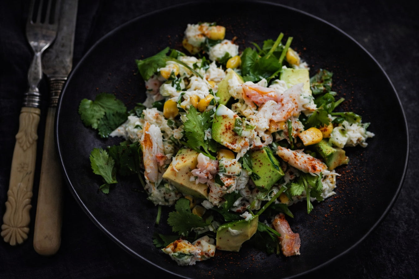 Creamy Avocado And Crab Salad