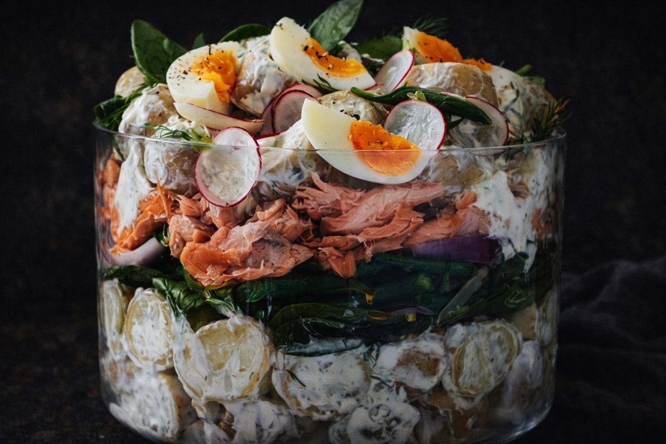 Creamy Salmon Potato Salad