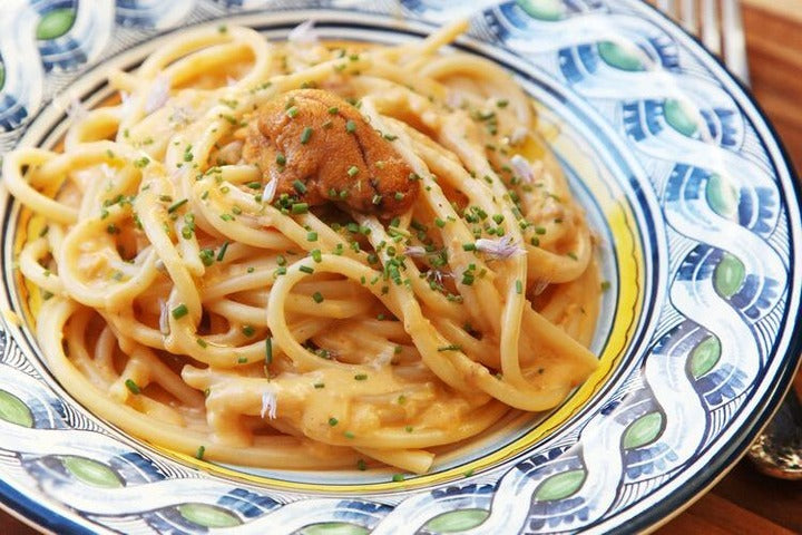 Creamy Sea Urchin Pasta in a bowl.