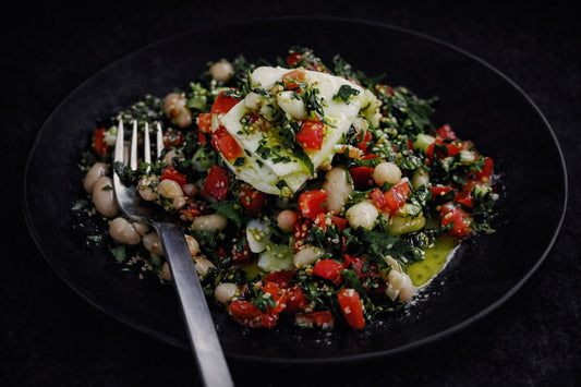 Cuttlefish With White-Bean Tabbouleh