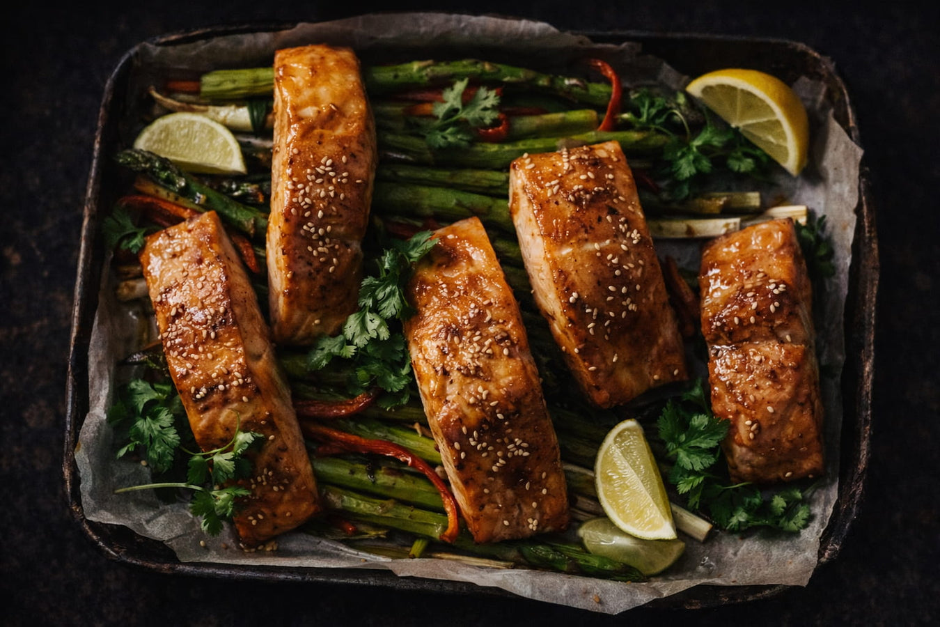 Easy Asian Salmon Tray Bake