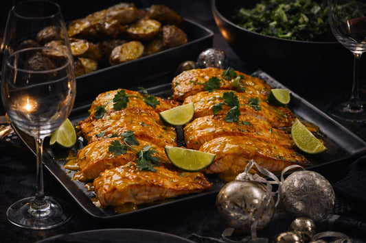 Mango Glazed Fresh Atlantic Salmon