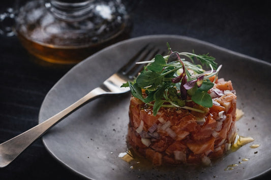 Ocean Trout Tartare With Tomato Tea
