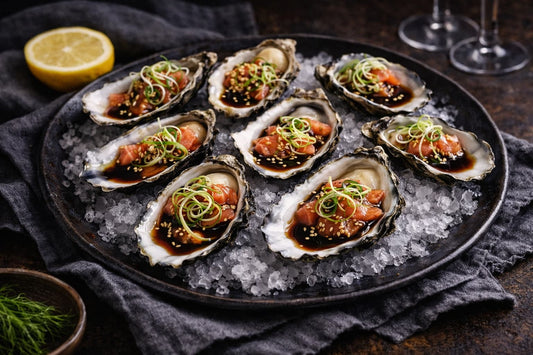 Oysters With Pickled Ginger Dressing