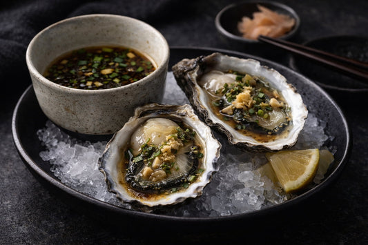 Pacific Oysters with Soy & Sesame Dressing