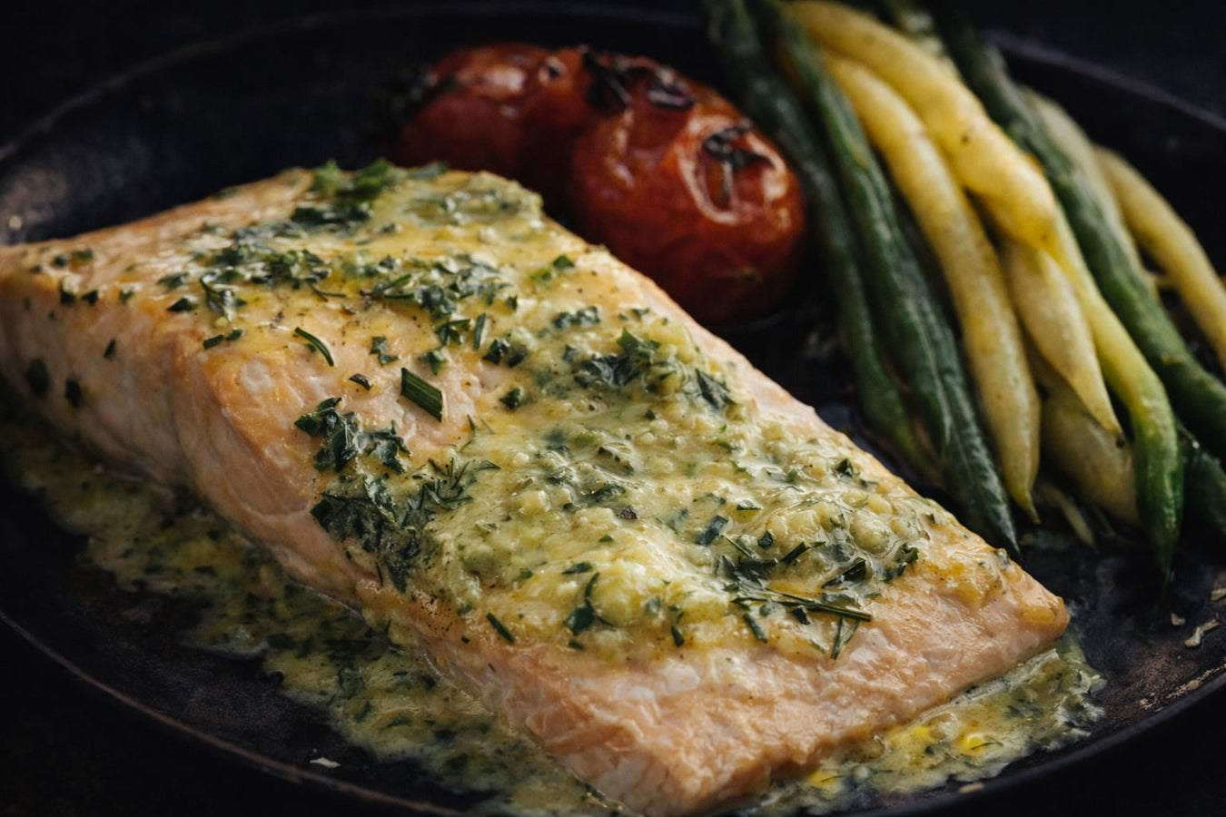 Poached Salmon with Blender Bearnaise