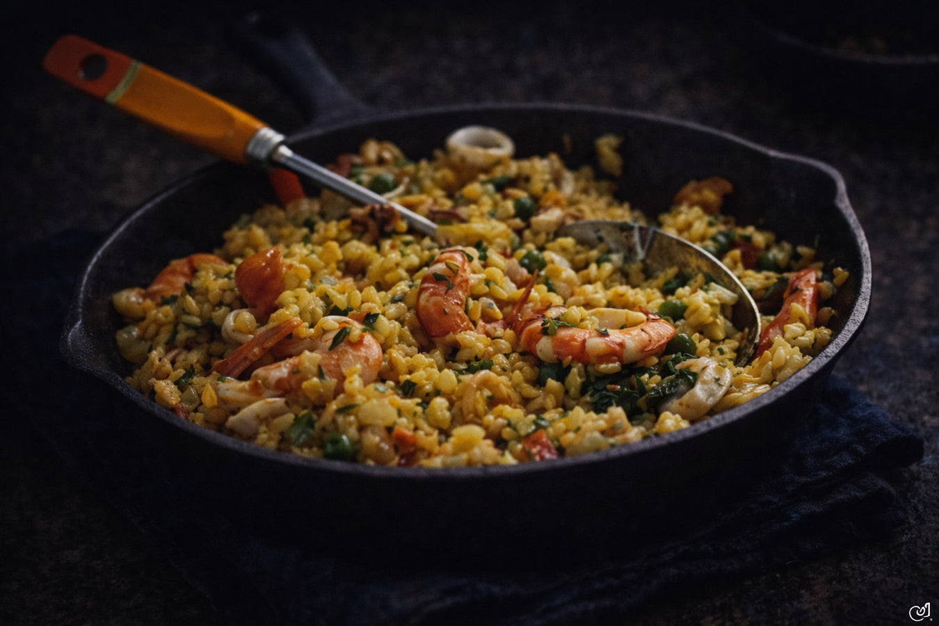 Saffron Risotto With Prawns And Squid