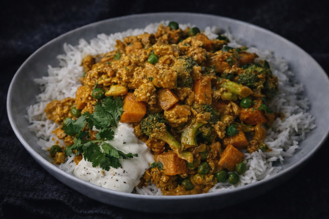 Salmon Mince Keema Curry