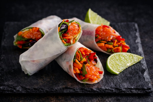 Sashimi Vegetable Rice-Paper Rolls