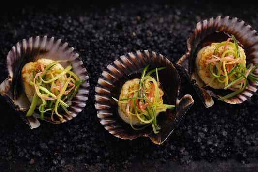 Scallops With Japanese Cucumber Dressing