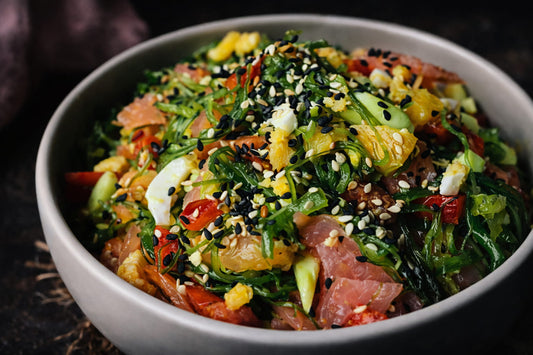 Seaweed Salad With Smoked Salmon
