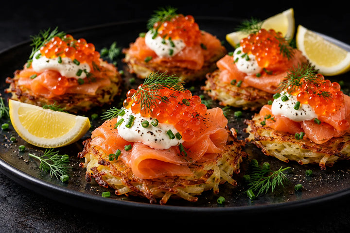 Smoked Salmon & Ocean Trout Caviar Potato Rösti