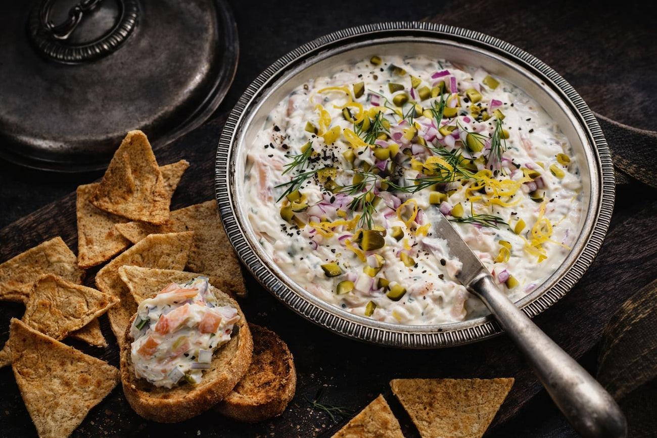 Smoked Trout Dip With Melba Toasts