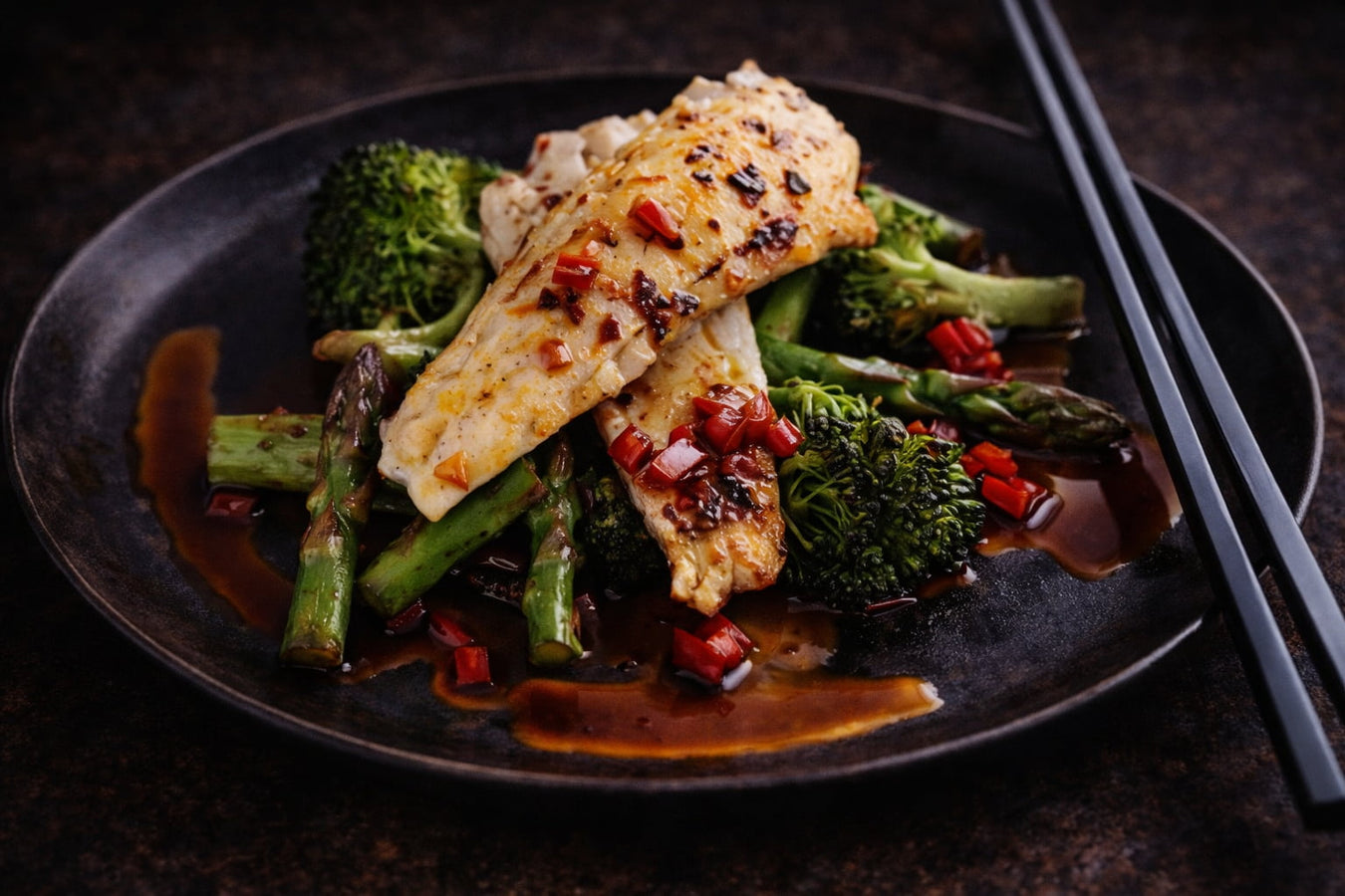Spiced Flathead With Wok Tossed Vegetables