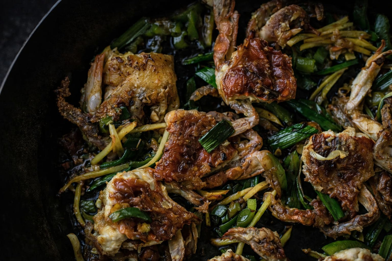 Sticky Ginger Scallion Soft Shell Crab