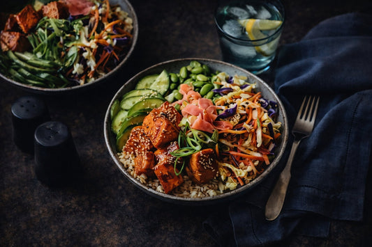 Teriyaki Salmon Poke Bowl