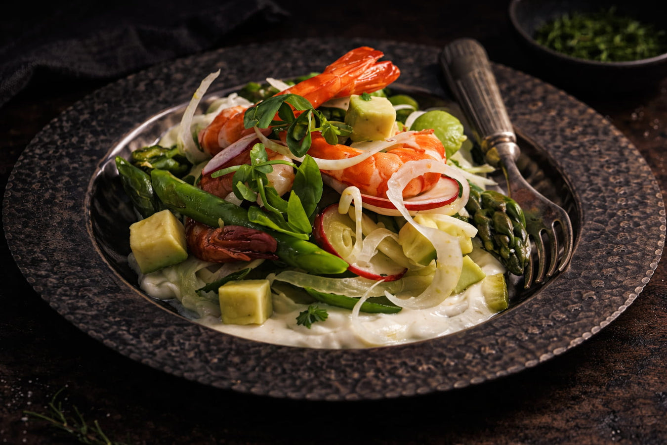 Tiger Prawn And Avocado Salad