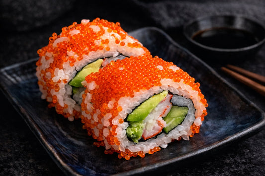 Tobiko California Rolls