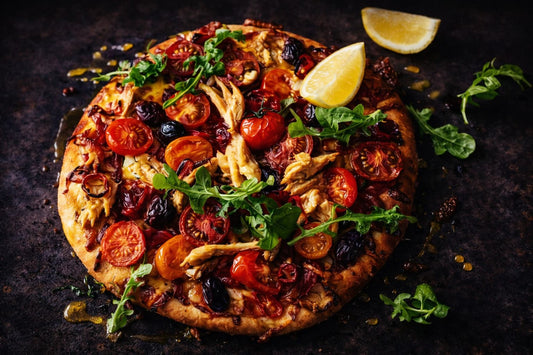 Tomato, Chilli And Mackerel Pizza