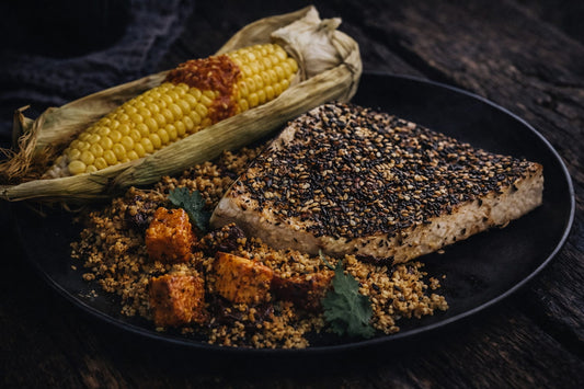 Zaatar Crusted Swordfish
