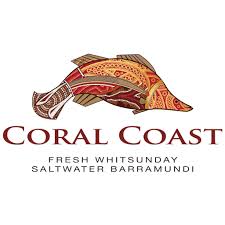 Coral Coast Barramundi logo – premium Australian barramundi supplier known for sustainably farmed, high-quality seafood.