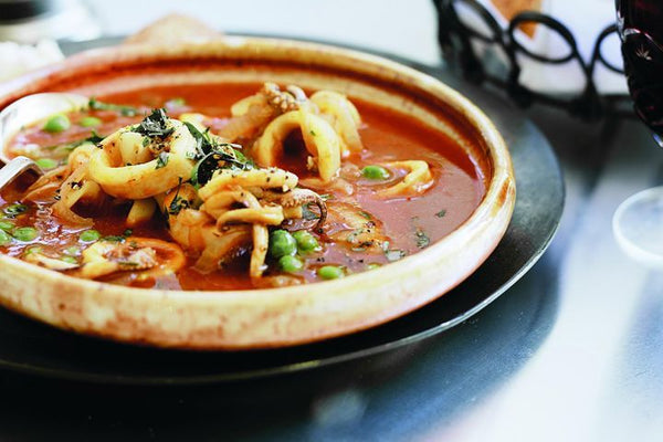 Cuttlefish With Tomato And Peas