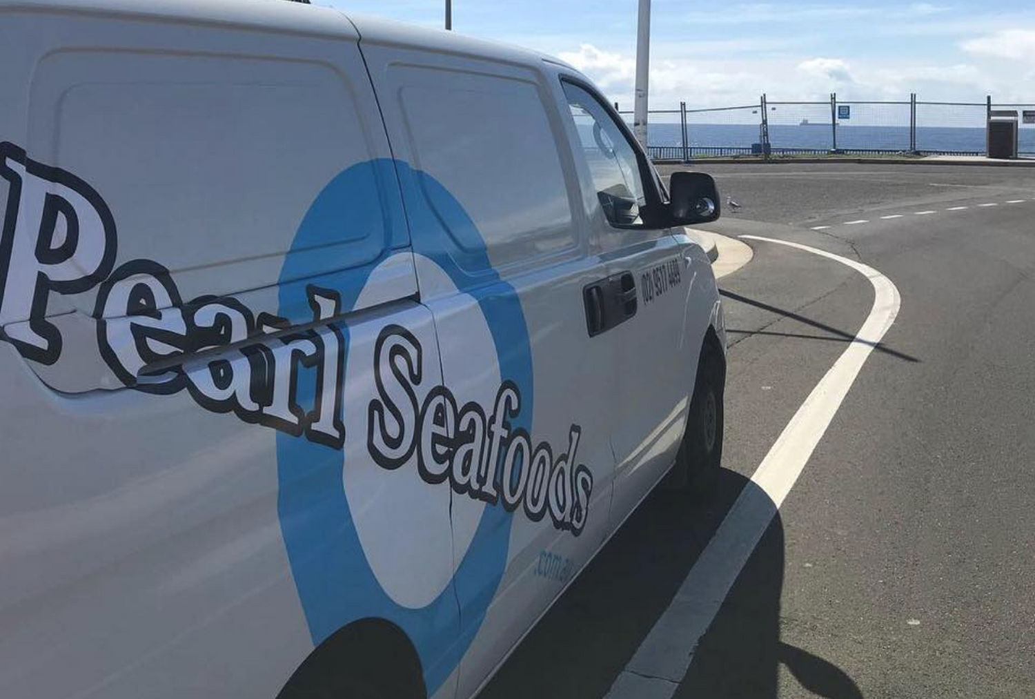 Pearl Seafoods van delivering fresh seafood across Sydney 6 days a week.