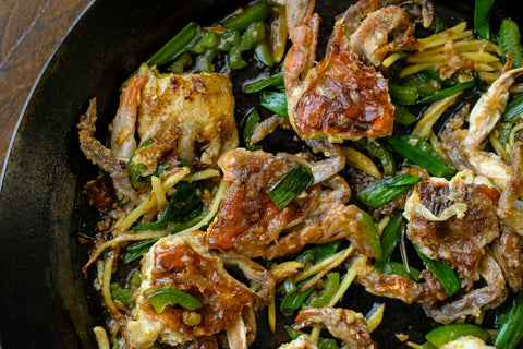 Sticky Ginger Scallion Soft Shell Crab